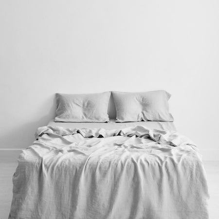 Fog 100% Flax Linen Bedding Set