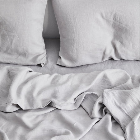 Fog 100% Flax Linen Bedding Set